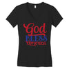 god bless america Women's V-Neck T-Shirt