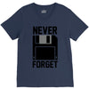 never forget floppy disk V-Neck Tee