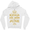 kings are born in june Zipper Hoodie