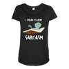 i speak fluent sarcazm Maternity Scoop Neck T-shirt