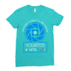 aperture science volunteer Ladies Fitted T-Shirt
