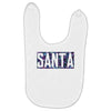 santa colorful glitter Baby Bibs