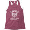 saviors university Racerback Tank