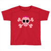 fummy pink skull long sleeve Toddler T-shirt