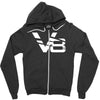 v8 motor sport sound drag race tuning hotrod route 66 turbo big Zipper Hoodie