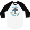 crazy penguin lady 3/4 Sleeve Shirt