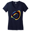 orbital wonky style Women's V-Neck T-Shirt