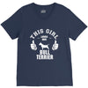This Girl Loves Her Bull Terrier V-Neck Tee