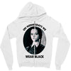 on wednesdays we wear black Zipper Hoodie