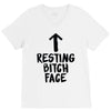 resting bitch face V-Neck Tee
