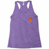 pizza christmas tree pocket Racerback Tank