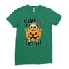 halloween pug Ladies Fitted T-Shirt