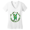 DABBİNG LEPRECHAUN Women's V-Neck T-Shirt