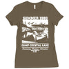 camp crystal lake summer 1980 Ladies Fitted T-Shirt