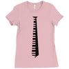 piano tie Ladies Fitted T-Shirt