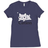 funny cat science t shirt Ladies Fitted T-Shirt