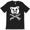 pig bacon cross bones pirate T-Shirt