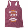 Super Cool Mother Of A Freaking Awesome Son Racerback Tank