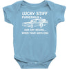 your days end funeral skull skeleton hearse Baby Onesie