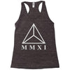 mmxi roman numerals triangle Racerback Tank