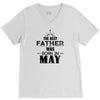The Best Father Was Born In May V-Neck Tee