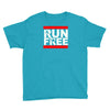 free running parkour run free Youth Tee