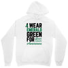 i wear emerald green for liver cancer awareness Unisex Hoodie