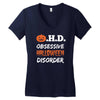 obsessive halloween disorder Women's V-Neck T-Shirt