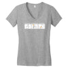 push button recieve bacon Women's V-Neck T-Shirt