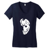 halloween hockey mask Women's V-Neck T-Shirt