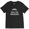 save the badgers V-Neck Tee