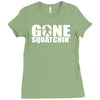 big foot sasquatch Ladies Fitted T-Shirt