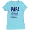 Papa Noun Definition Ladies Fitted T-Shirt