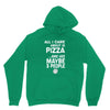 care about pizza and 3 people girls Hoodie