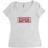 PLEASE THIS Women's Triblend Scoop T-shirt