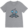 sad robot V-Neck Tee