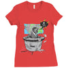 bad news bear Ladies Fitted T-Shirt