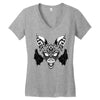 bat ornate Women's V-Neck T-Shirt