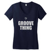 bass it's a groove thing Women's V-Neck T-Shirt