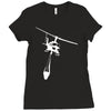 uh 1 huey air attack helicopter vinyl decal fire fighting cdf usfs Ladies Fitted T-Shirt