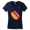 hotdogs on a bun Women's V-Neck T-Shirt