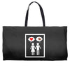 women thinking love Weekender Totes