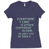 everything i like girls Ladies Fitted T-Shirt