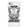 Never Underestimate Dog Rescuer Who Was Born January iPhone 7 Case