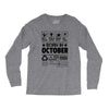 Born In October Long Sleeve Shirts
