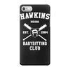 hawkins babysitting club indiana mike dustin eleven demogorgon strange iPhone 7 Case