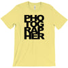 photographer camera photography modern text photos scrapbook geek t sh T-Shirt