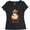 taco cat Women's Triblend Scoop T-shirt