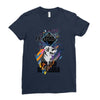 who loves golden retriever Ladies Fitted T-Shirt