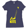 kite kitesurfen kiteboarden fun extremsport top Ladies Fitted T-Shirt